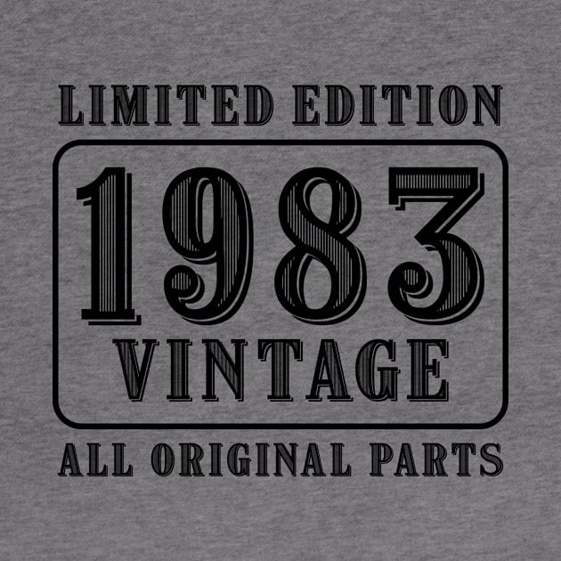 All original parts vintage 1983 limited edition birthday by colorsplash